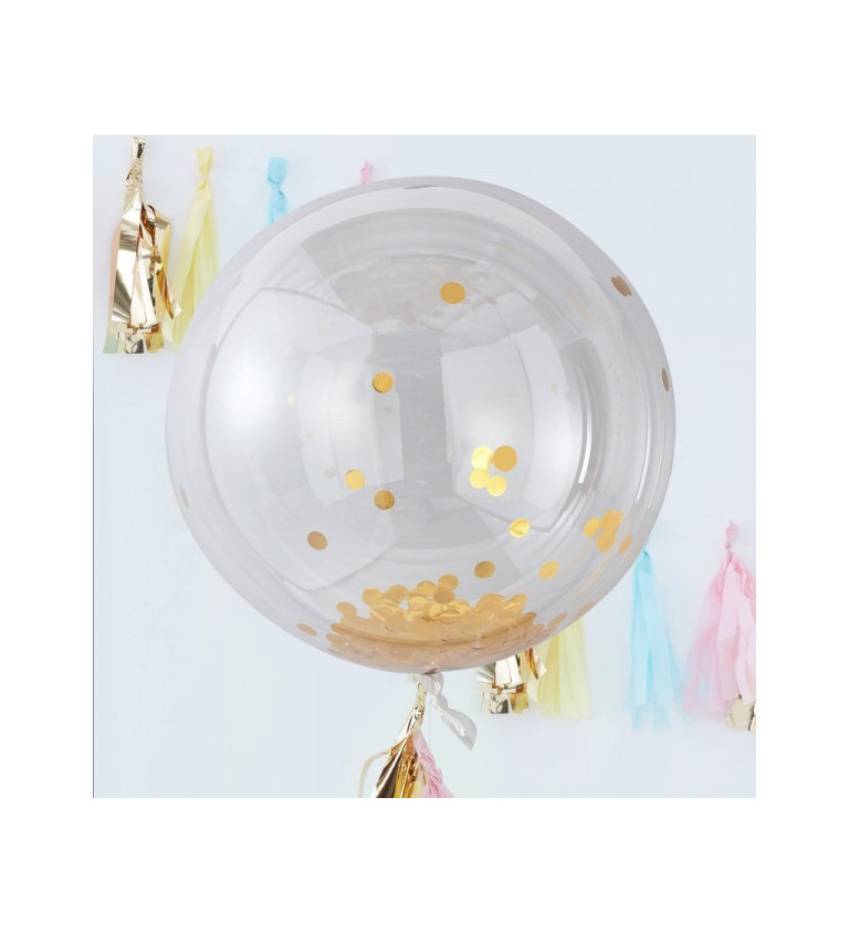 Balónek s konfetami - velká koule