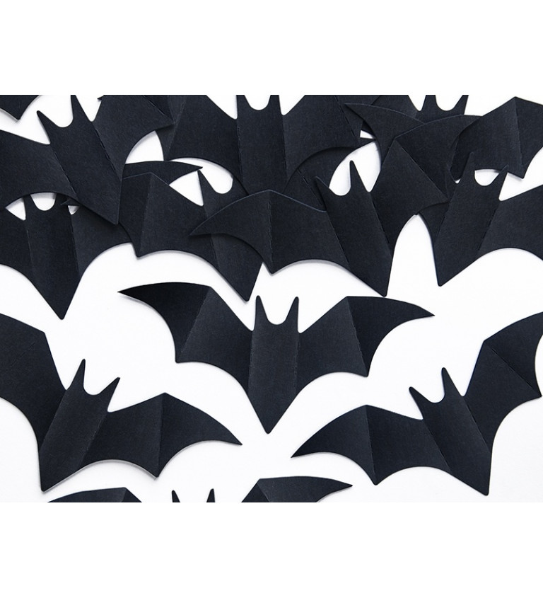 Konfety v podobě netopýrů - větší