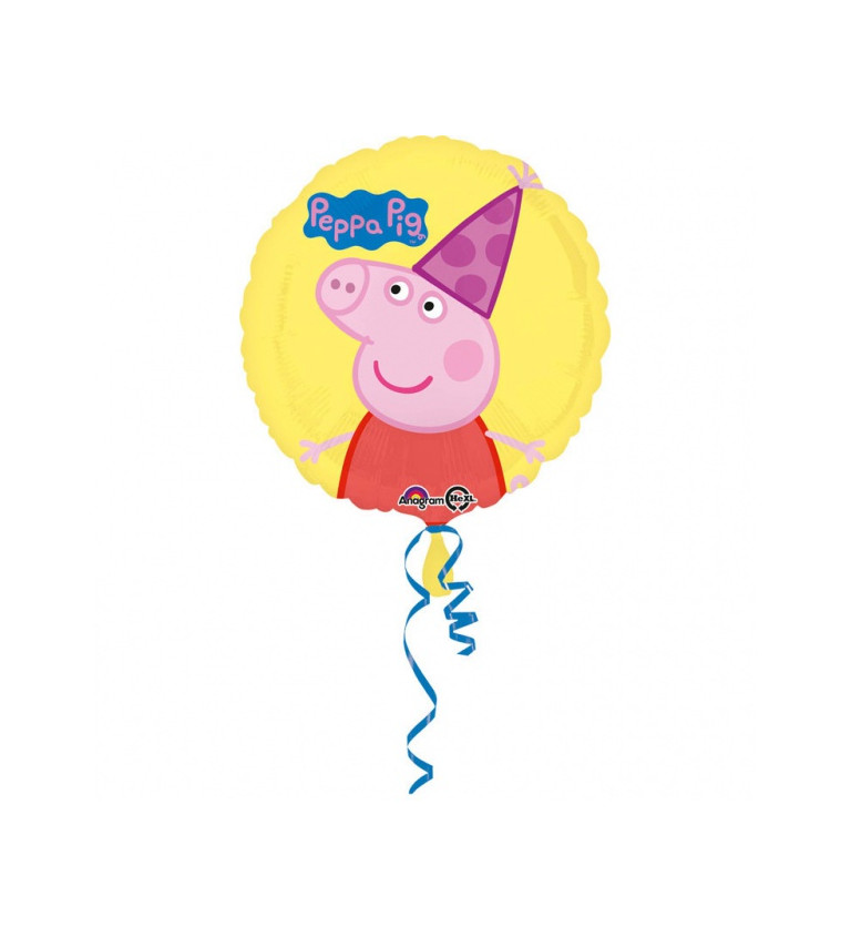 Kulatý balónek Prasátko Pepa - fóliový