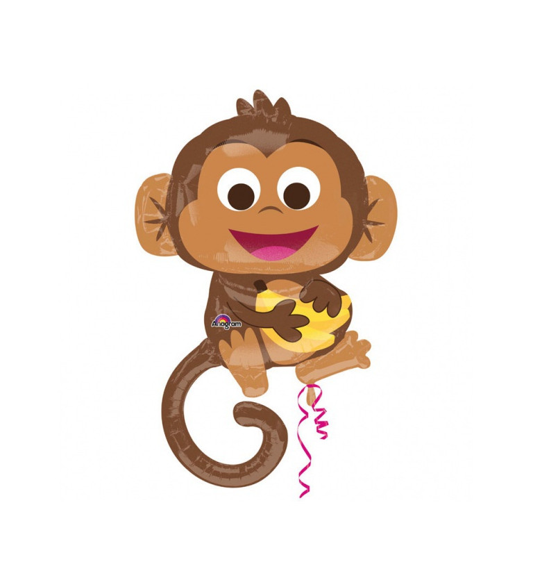 Nafukovací opička - fóliový balónek