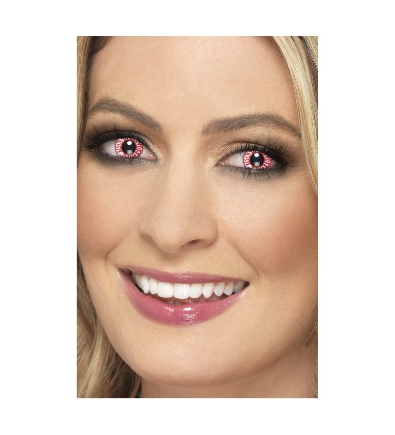 Nedioptrické kontaktní čočky - krvavé oči