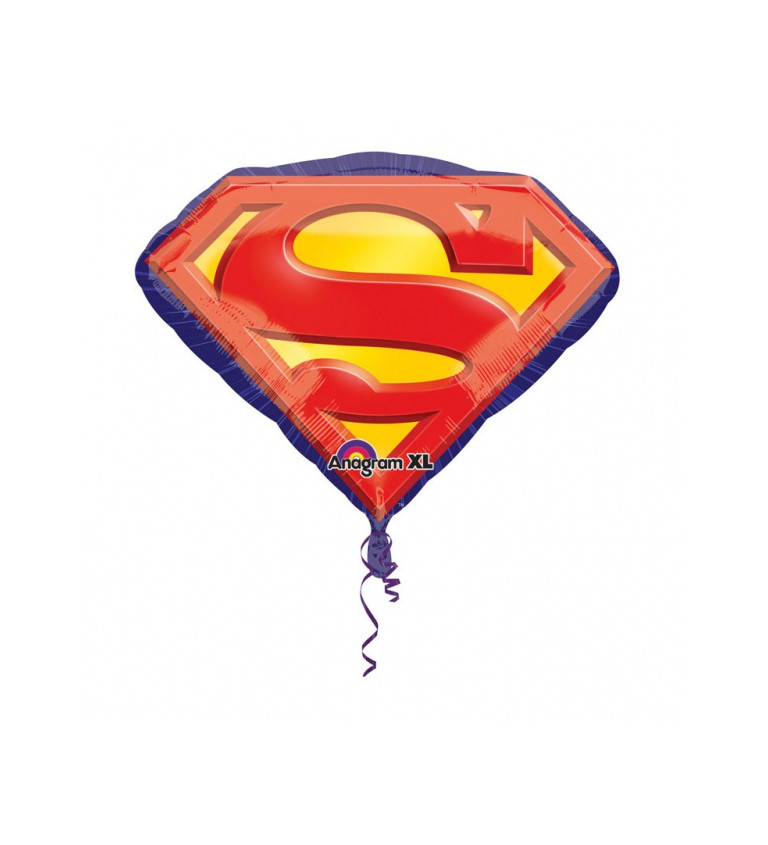 Balónek se znakem Supermana - fóliový