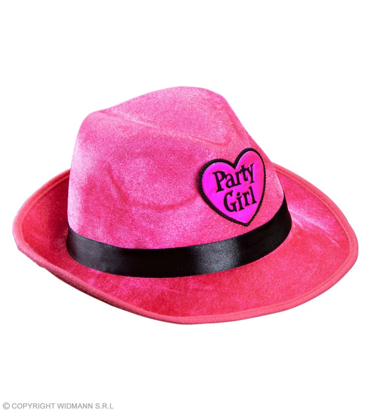 Růžový klobouk - Party girl