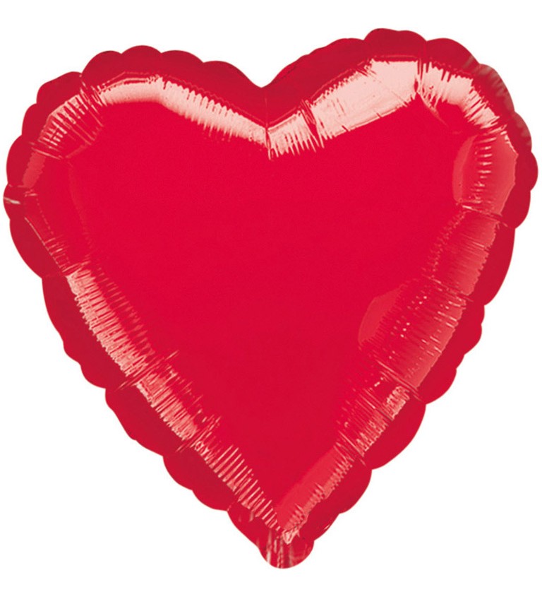 Nafukovací srdce - červený balónek