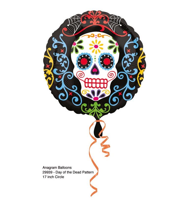 Fóliový balónek v mexickém stylu - kulatý