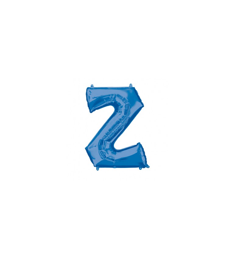 Modré nafukovací písmeno Z - balónek