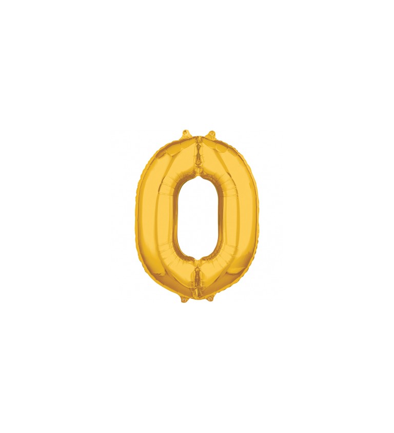 Zlaté číslo 0 - balónek
