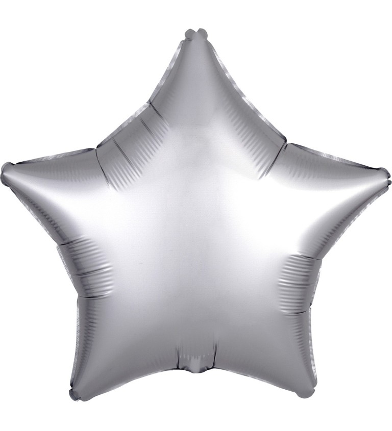 Platinový balónek - fóliová hvězda