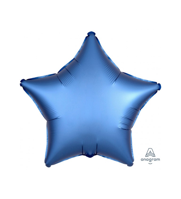 Azurový balónek - fóliová hvězda