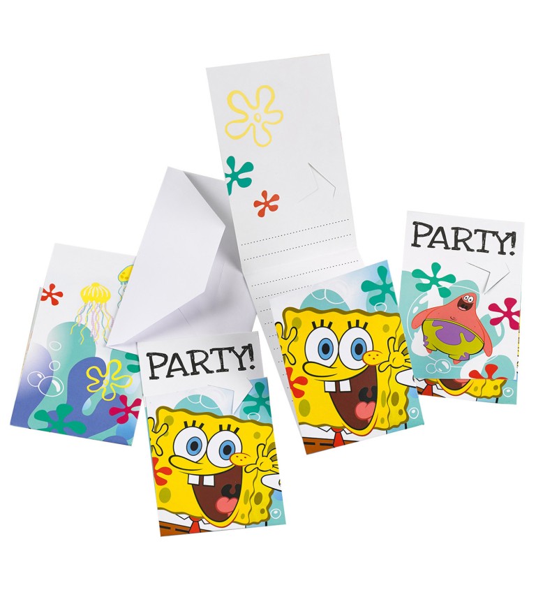 Dětské pozvánky - SpongeBob