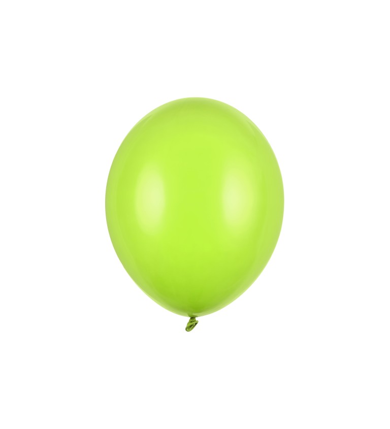 Balení světle zelných balónků