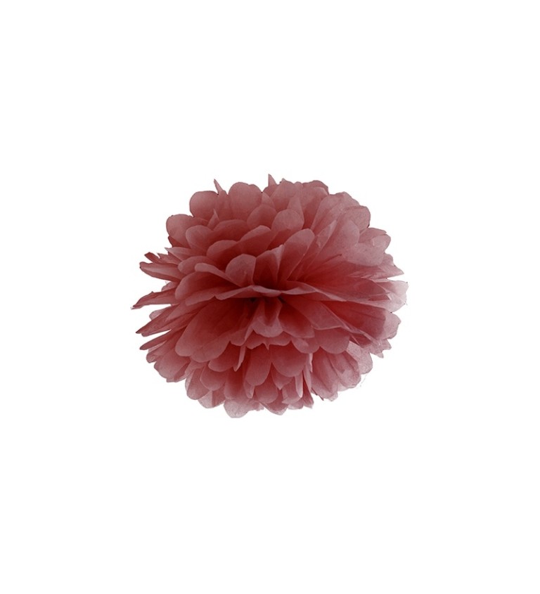 Purpurově červený pompom
