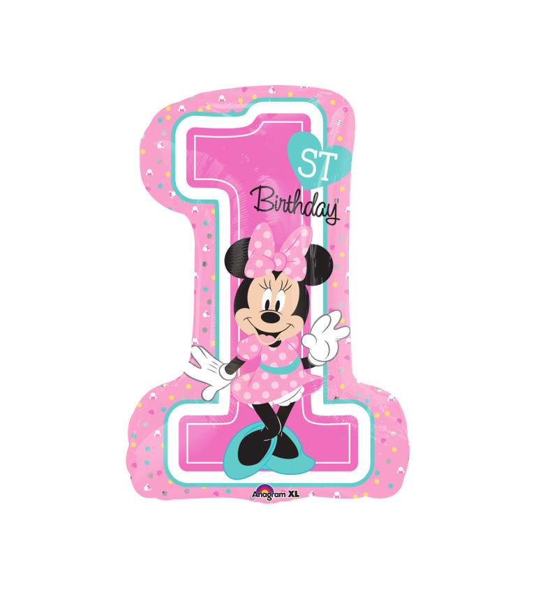 První narozeniny Minnie číslice 1