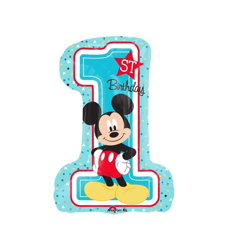 První narozeniny Mickey číslice 1