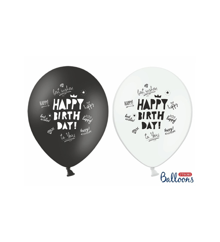 Happy Birthday - balónek 6ks