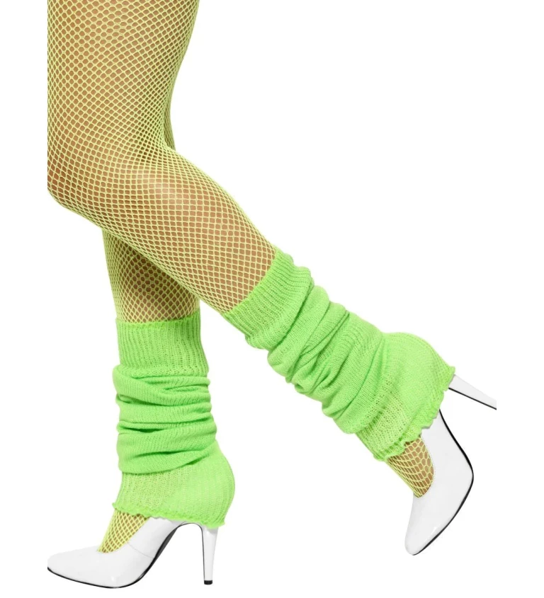 Návleky na nohy - zelená barva