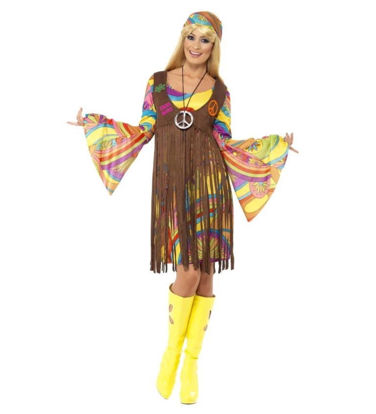Hippie šaty s vestičkou II