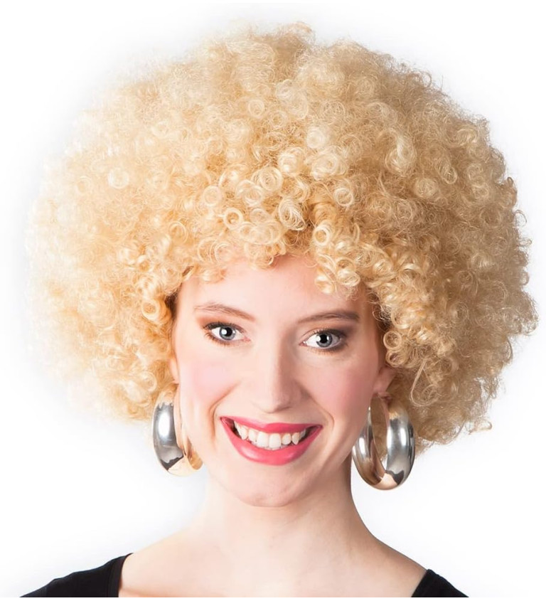 Paruka afro - blond