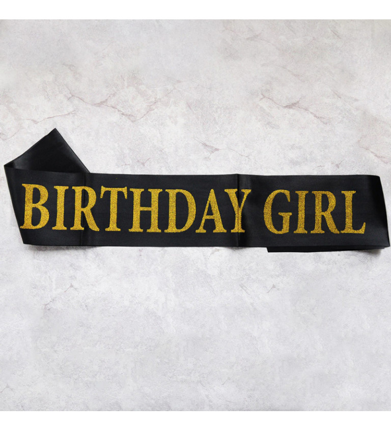 Šerpa - černá, Birthday Girl