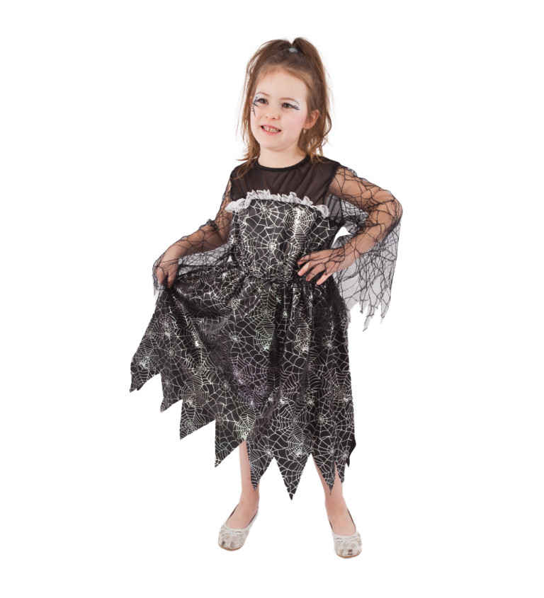 Čarodějnický kostým pro děti - pavučiny
