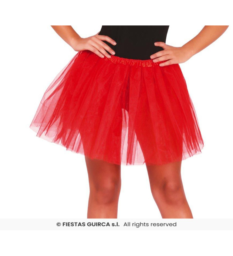 Tutu sukně červená 40 cm