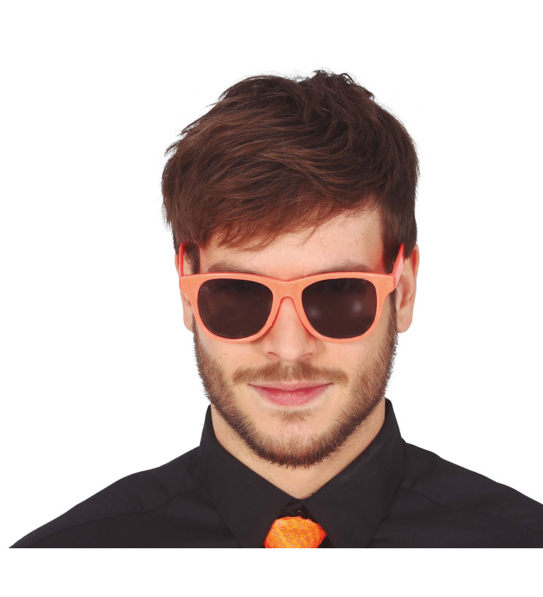 Brýle neonově oranžové