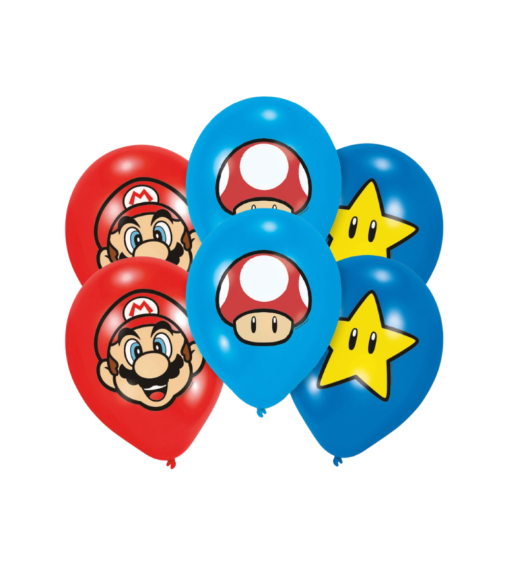 Latexové balónky - obrázky Super Mario