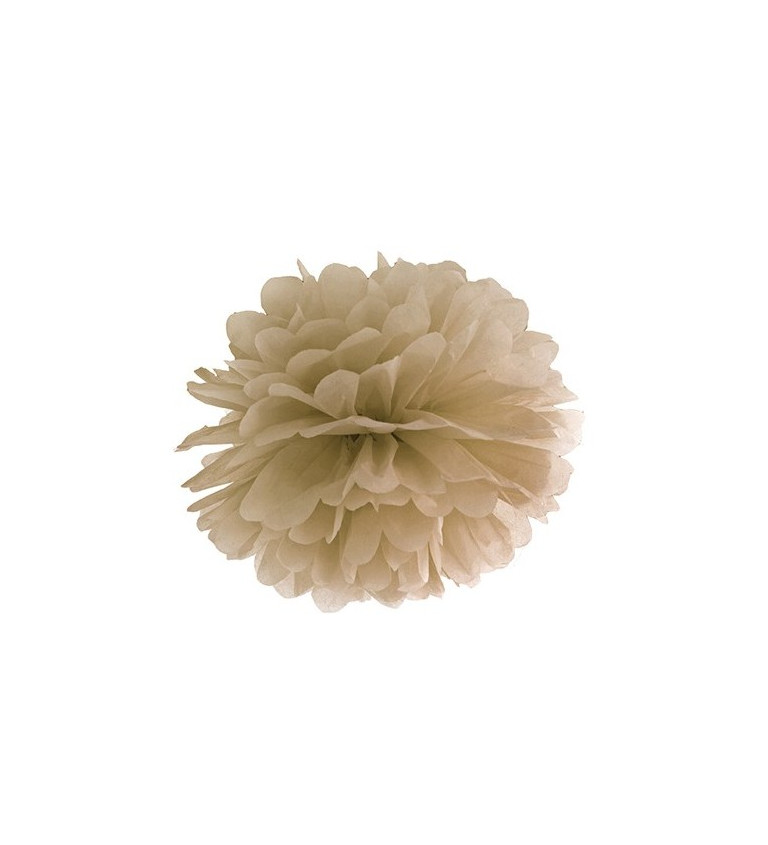 Béžový pompom