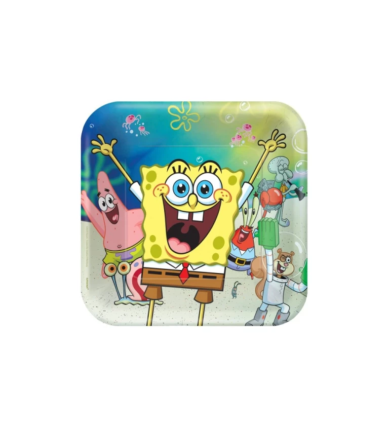 Talířky hranaté - Spongebob