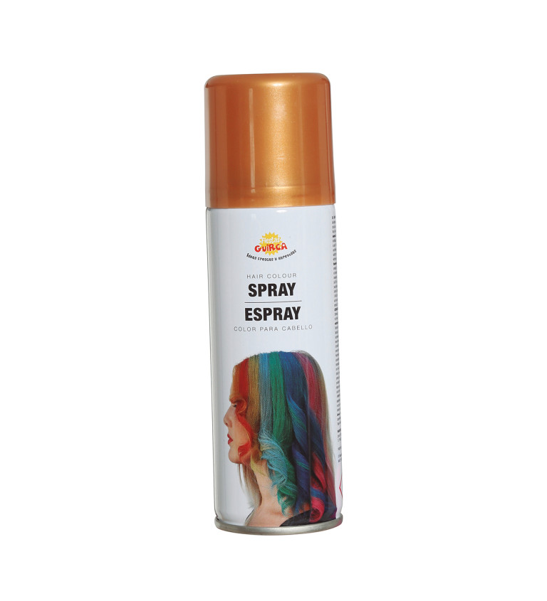 Sprej na vlasy - zlatý