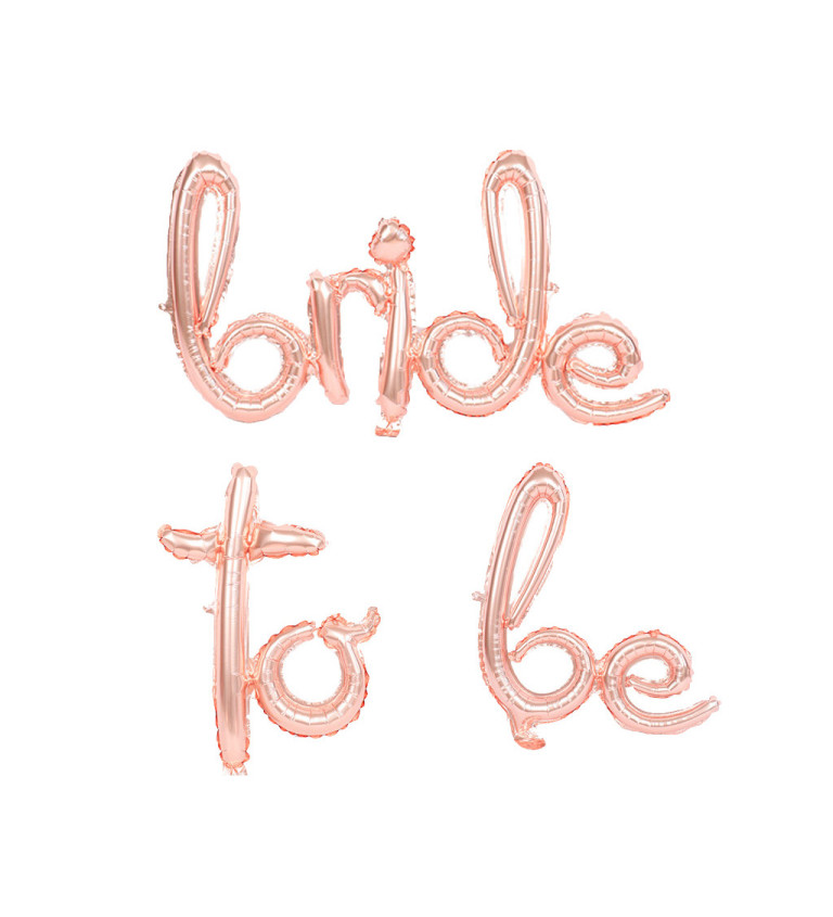 Fóliový balónek bride to be - rosegold