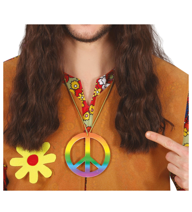 Hippie náhrdelník - barevný