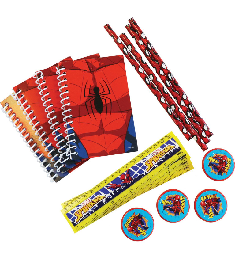 Spiderman - kreativní set pro děti s tužkami